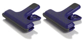 Lixit food bag clip shows seven inch opening for large bags, keeping contents secure.