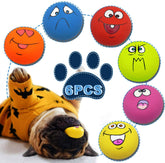 LLSPET bola látex para perro, colores brillantes, ideal para juego diario.