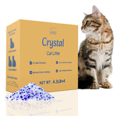 LMJP Crystal Cat Litter absorption visual demonstrates rapid moisture uptake for a consistently dry litter surface.