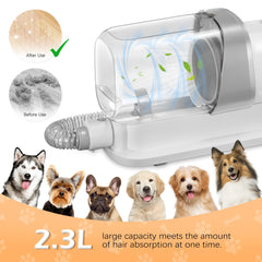 LMVVC dog grooming vacuum with 2-3L dust cup for less frequent emptying