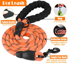 Lobeve Portable Collapsible Dog Bowl Orange-M ready for quick hydration on hikes.