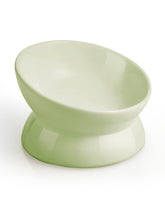 LoeJan elevated cat food bowl main shot enhances comfortable eating posture.