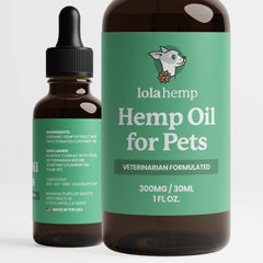 Lolahemp bottle with dropper demonstrates easy dosing and natural hemp oil benefits.