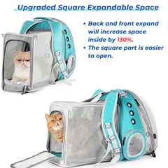 LOLLIMEOW expandable backpack front view shows compact silhouette and straps