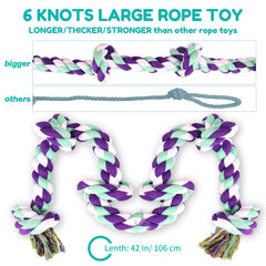 loncoldy six knots close-up highlights twisted cotton strands and rugged construction