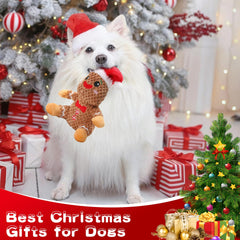 loncoldy gingerbread plush toy for puppies with durable seams