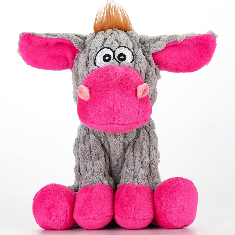 loncoldy large donkey squeaky plush toy for interactive play with chew-friendly design