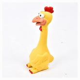 Long River horse toy rubber chicken bite for durable fetch and interactive play.
