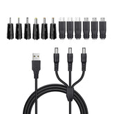 LONNKY 12-in-1 charging cable front view for quick multi-brand collar charging