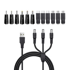 LONNKY 12-in-1 charging cable front view for quick multi-brand collar charging
