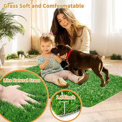 LOOBANI dog grass pads indoor outdoor use on porch balcony and yard