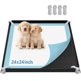 LOOBANI dog pee pad holder with raised edges provides spill protection during indoor use.
