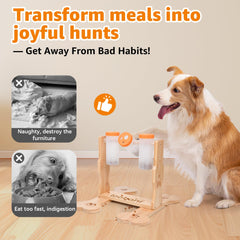 LOOBANI dog in use demonstrates interactive play and treat dispensing.