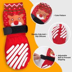 LOOBANI dog socks shown as a four-pack for easy replacement.