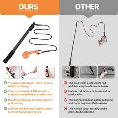 LOOBANI Flirt Pole easy-assembly demonstration for quick setup