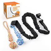 LOOBANI Spring Pole Dog Rope Toy door-hanging setup supports versatile indoor-outdoor play
