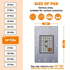 LOOBANI washable dog pad soft-flannel top delivers gentle paw comfort