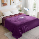LOOBANI waterproof blanket on bed, showcasing 60x80 size for cozy sleep protection