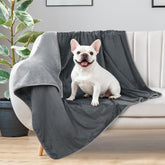 LOOBANI waterproof dog blanket soft-flannel close-up emphasizes cozy naps