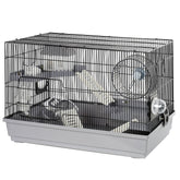 LOOBMBNS hamster cage side view shows clear ventilation for small hamsters.