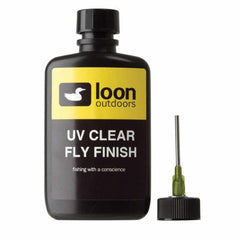 Loon Outdoors UV Clear Fly Finish thick application closeup demonstrating even coverage.