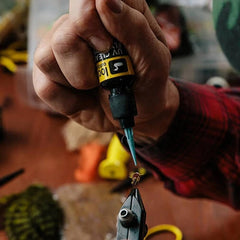 Loon Outdoors UV light cures instantly under Loon's UV light for quick finishes.