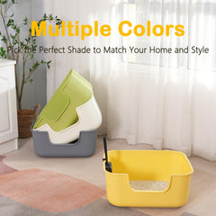 LoopTime cat litter box anti-diffusion design—reduces litter scatter for cleaner floors