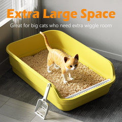 LoopTime Extea anti-diffusion litter box reduces mess for cleaner floors.
