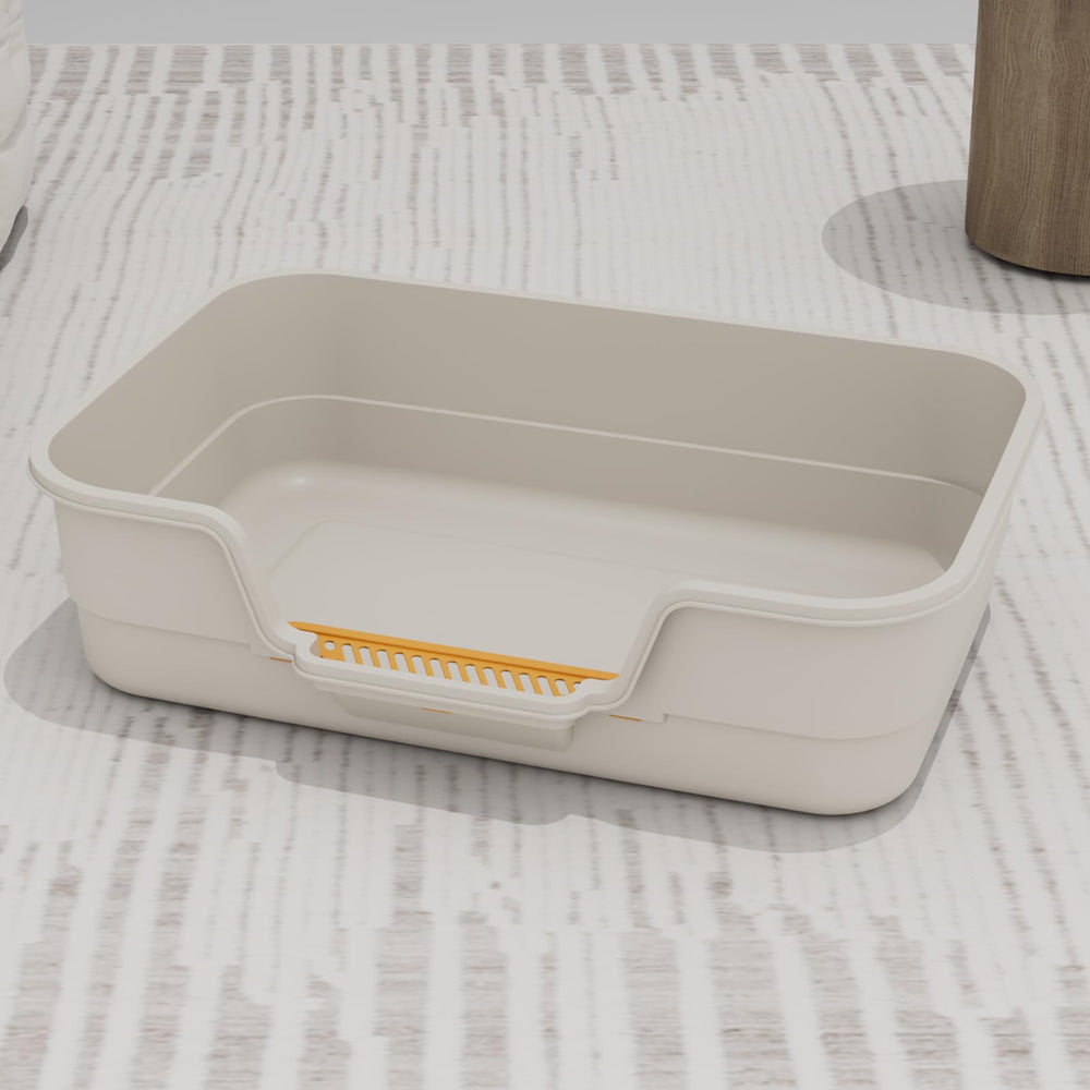 LoopTime Extea large litter box with low entry enables easy access for kittens and seniors.