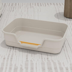 LoopTime Extea large litter box with low entry enables easy access for kittens and seniors.