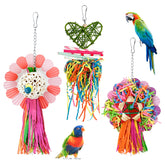 LOPERDEVE 3pc corn-cob bird chew toy pack promotes engaging foraging play