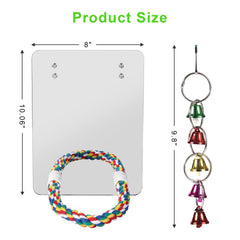 LOPERDEVE colorful rope perch provides comfortable perching and safe chewing.