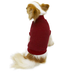 LOPHIPETS lightweight dog sweater on Yorkie side view showing flexible fit for movement