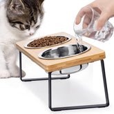 Loplurea elevated cat bowl with tilted design supports comfortable swallowing