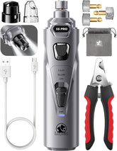 LOPSIC dog nail grinder with LED lights improves precision during at-home trims