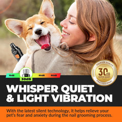 LOPSIC dog nail trimmer with two speeds for versatile nail care.