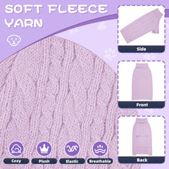 Lorehelina dog sweater full-sleeve design emphasizes secure winter coverage.