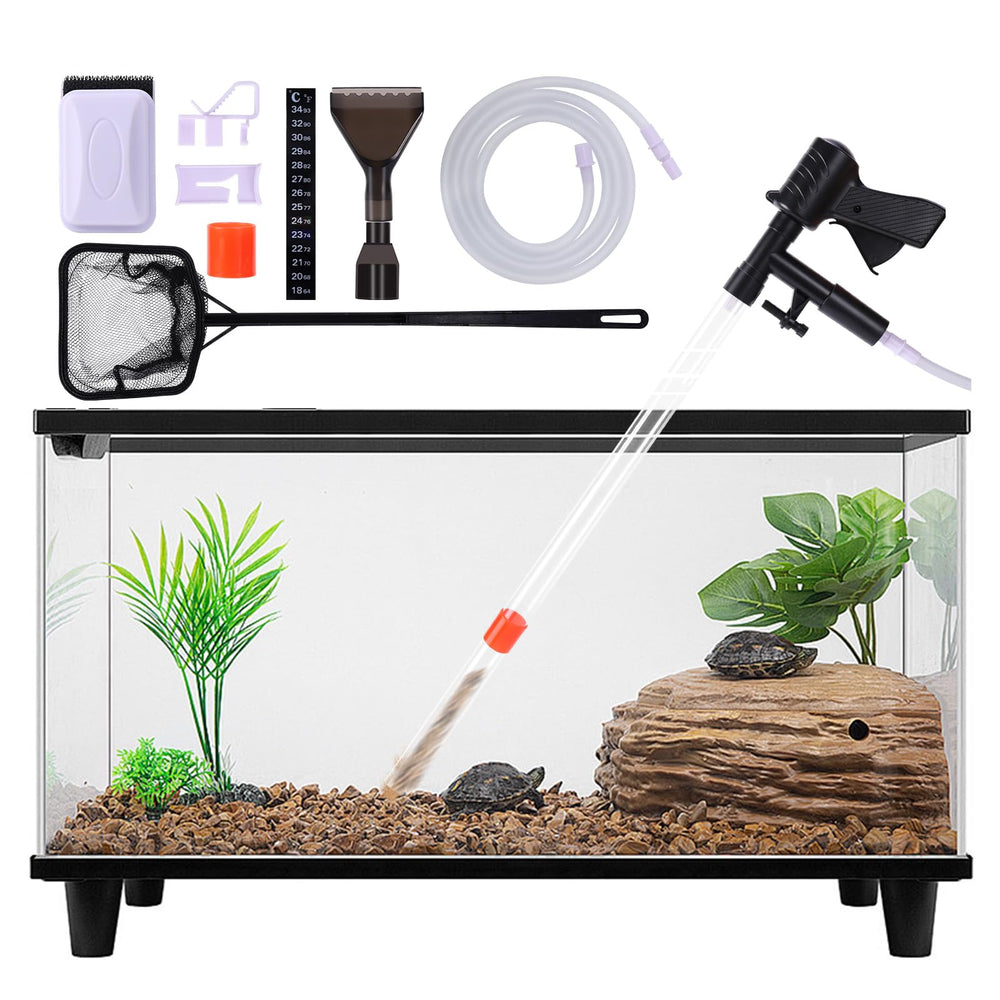 lounginglife fish tank cleaner kit with magnetic glass cleaner for easy maintenance