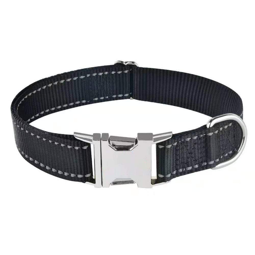 Love Dream reflective dog collar with metal buckle for secure daily wear.