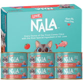 LOVE, NALA flaked salmon in broth bowl promoting hydration and gentle digestion
