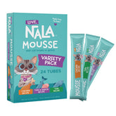 LOVE, NALA lickable-treat-variety-pack pouch offers a tasty, convenient daily snack for cats