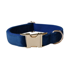 Love Dream blue velvet collar showing soft texture and chic design