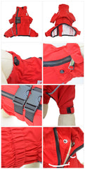 Lovelonglong Dogs Waterproof Jacket with reflective strips for night visibility on walks