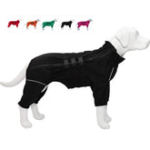 Lovelonglong cazadora impermeable para perro con frente reflectante, mejor visibilidad nocturna.