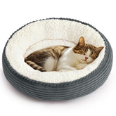 Love's cabin cama donut para gatos y perros 20pulgadas: refugio suave para dormir.