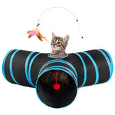 Love's cabin cat-tunnel 3-way foldable for versatile indoor play sessions