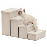 Love's cabin dog stairs assembly video shows quick setup and sturdy access.