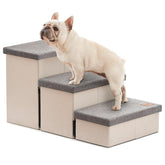 Love's cabin dog stairs assembly video demonstrates quick setup for busy homes.