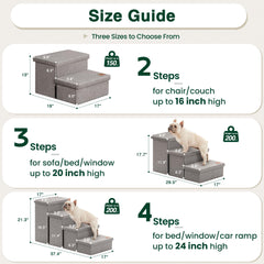 Love's cabin dog stairs with non-slip bottom ensure stable footing for pets.