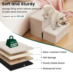 Loves cabin dog stairs with non-slip bottom provides stable climbs.